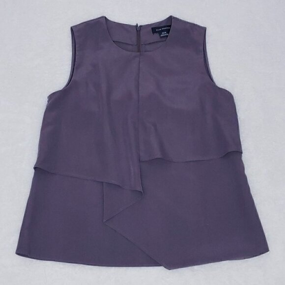 NWT CLUB MONACO Drape front sleeveless blouse - Picture 2 of 9